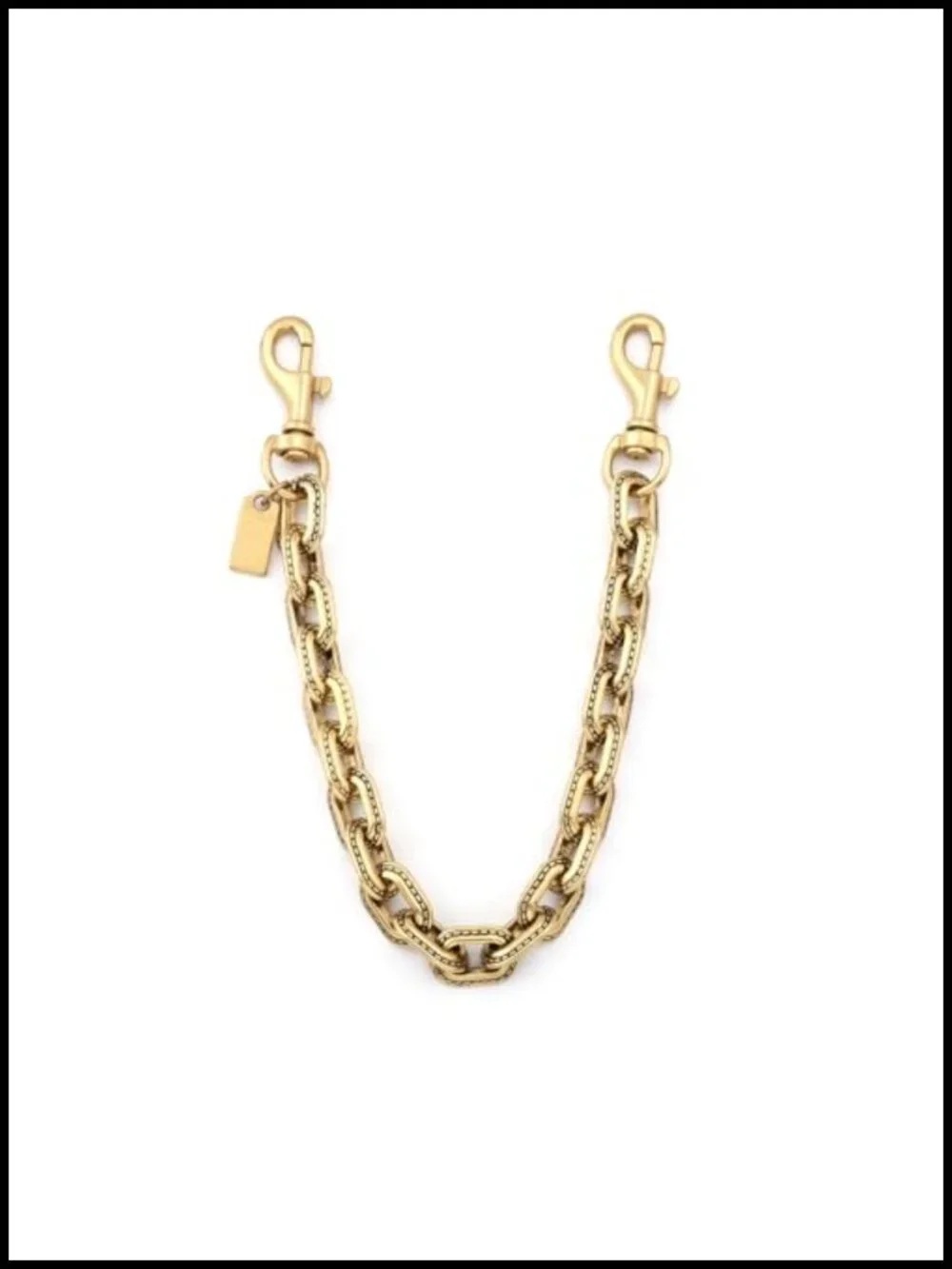 Gold O-Chain Bag Charm Extender - Purse Keychain Accessory